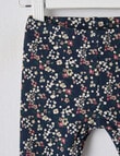 Teeny Weeny Ditsy Flower Fleece Legging, Blue product photo View 02 S