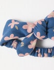 Teeny Weeny Fleece Flower Track Suit Set, 3-Piece, Navy product photo View 04 S