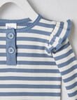 Teeny Weeny Stripe Long-Sleeve Rib Tee, Dusty Blue product photo View 02 S