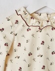 Teeny Weeny Ditsy Floral Long-Sleeve Tee, Warm White product photo View 02 S