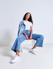 Denim Republic Wide Leg Jean, Mid Blue product photo