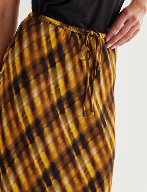 Mineral Ivy Drawstring Skirt, Orange product photo View 04 L