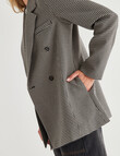 Mineral Ash Houndstooth Blazer, Natural & Black product photo View 04 S