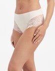 Temple Luxe Lace Hi-Cut Brief, Pastel Rose, 8-14 product photo View 02 S