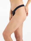 Temple Luxe Lace G-String Brief, Black, 8-14 product photo View 02 S