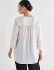 Whistle Neck Layer Top, Ivory product photo View 02 S