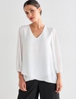 Whistle Neck Layer Top, Ivory product photo View 04 S