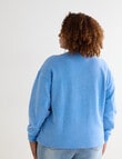Studio Curve Embellished Sweatshirt, Blue product photo View 02 S