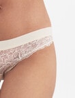 Temple Luxe Lace Bikini Brief, Pastel Rose, 8-14 product photo View 05 S