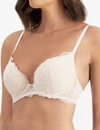 Temple Luxe Lace Push Up Level 2 Bra, Pastel Rose, 10A-14D product photo View 02 S