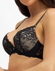 Temple Luxe Lace Push Up Level 2 Bra, Black, 10A-14D product photo View 02 S