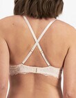 Temple Luxe Lace Push Up Bra, Pastel Rose, 10A-14DD product photo View 02 S