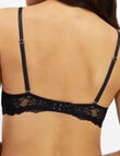 Temple Luxe Lace Push Up Bra, Black, 10A-14DD product photo View 03 S