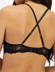 Temple Luxe Lace Push Up Bra, Black, 10A-14DD product photo View 04 S