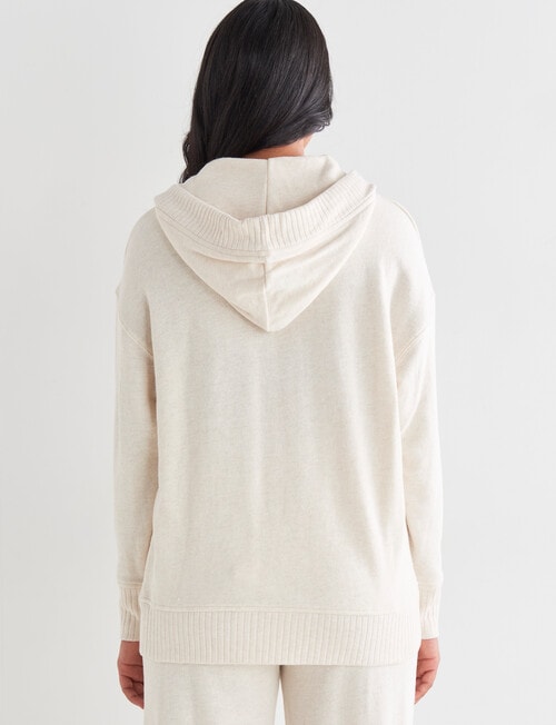 Zest Supersoft Hooded Terry Sweatshirt, Oat Marle product photo View 02 L