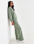 Zest Supersoft Crew Terry Sweatshirt, Bay Leaf product photo View 03 S