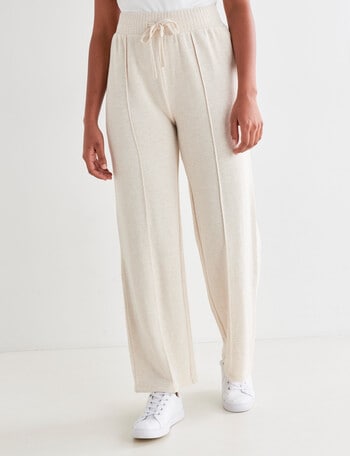 Zest Supersoft Wide Leg Pant Terry, Oat Marle product photo
