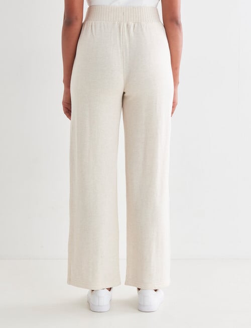 Zest Supersoft Wide Leg Pant Terry, Oat Marle product photo View 02 L