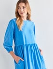 Zest Jersey Dress, Blue Wash product photo View 04 S
