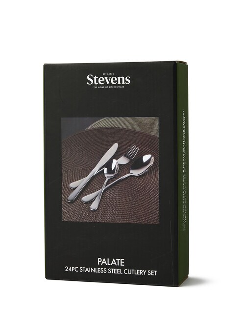 Stevens Palate Stainless Steel Cutlery Set, 24 Piece product photo View 02 L