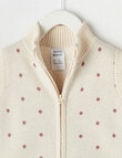 Teeny Weeny Maeve's Enchanted Wood Knit Vest, Pink Spot product photo View 03 S