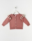 Teeny Weeny Maeve's Enchanted Wood Knit Cardigan, Elsie Pink product photo