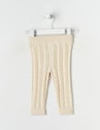 Teeny Weeny Maeve's Enchanted Wood Knit Legging, Warm White product photo