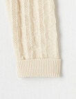 Teeny Weeny Maeve's Enchanted Wood Knit Legging, Warm White product photo View 02 S
