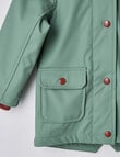 Teeny Weeny Cat Water Repellent Coat, Sage product photo View 03 S