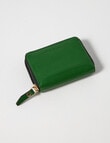 Carte Leather Small Zippy Wallet, Monstera Green product photo