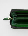 Carte Leather Small Zippy Wallet, Monstera Green product photo View 02 S