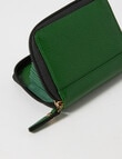 Carte Leather Small Zippy Wallet, Monstera Green product photo View 04 S