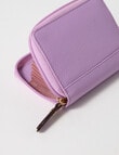 Carte Leather Small Zippy Wallet, Foxglove product photo View 04 S