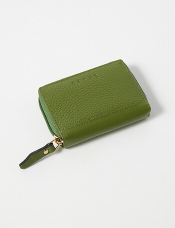 Carte Leather Small Zippy Wallet, Fern product photo