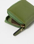Carte Leather Small Zippy Wallet, Fern product photo View 04 S