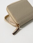 Carte Leather Small Zippy Wallet, Wild Oat product photo View 04 S