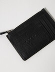 Carte Leather Card Holder, Black product photo View 02 S