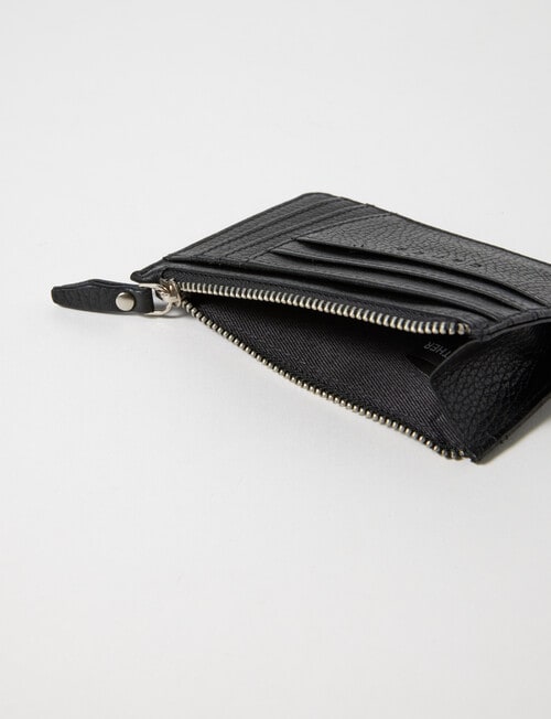 Carte Leather Card Holder, Black product photo View 04 L