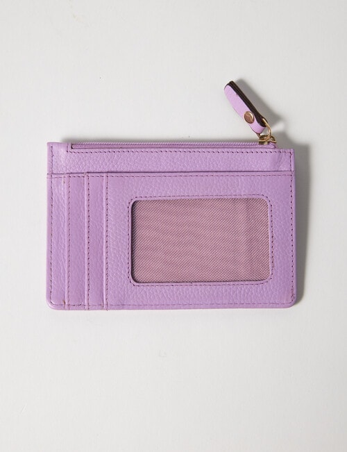 Carte Leather Card Holder, Foxglove product photo View 03 L