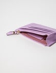 Carte Leather Card Holder, Foxglove product photo View 04 S