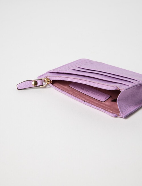 Carte Leather Card Holder, Foxglove product photo View 04 L