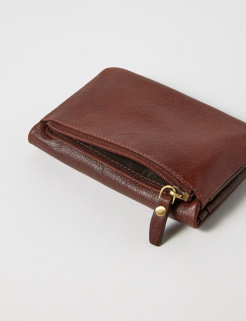 Carte Leather Medium Dome Wallet, Toffee product photo View 03 L