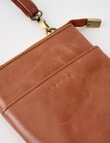 Carte Leather Small Crossbody Bag, Tan product photo View 05 S