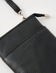 Carte Leather Small Crossbody Bag, Black product photo View 05 S