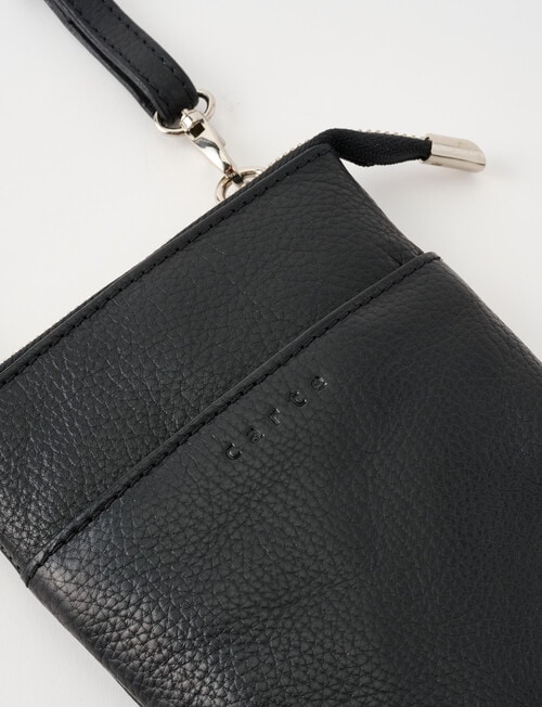 Carte Leather Small Crossbody Bag, Black product photo View 05 L
