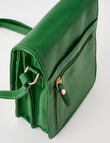 Carte Leather Foldover Crossbody Bag, Monstera Green product photo View 06 S