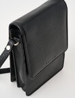 Carte Leather Foldover Crossbody Bag, Black product photo View 05 S