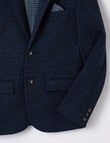 High Street Knit Blazer, Navy product photo View 02 S