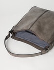 Pronta Moda Lucy Large Shoulder Bag, Mink Grey product photo View 05 S
