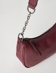 Pronta Moda Sascha Chain Shoulder Bag, Plum product photo View 02 S
